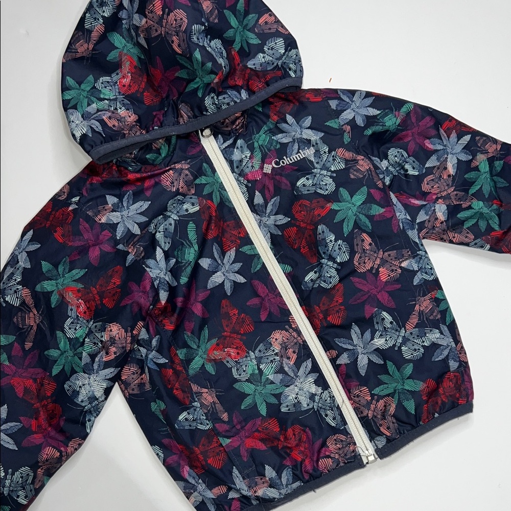 Columbia Multicolor Floral Hooded Jacket Kids size 3T